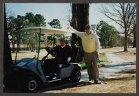 Two male golfers at ECU Alumni Homecoming Golf Classic